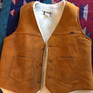 Wrangler Suede Sherpa Vest